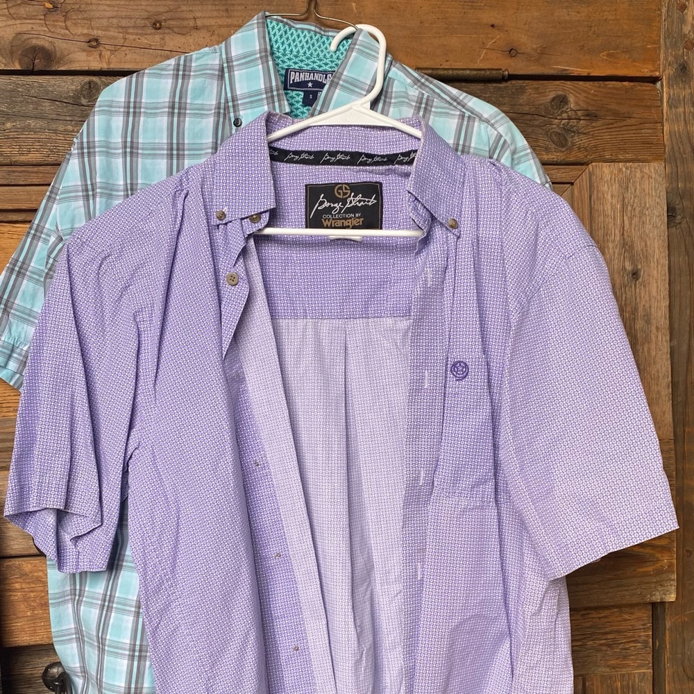 Men button up shirt small and medium
